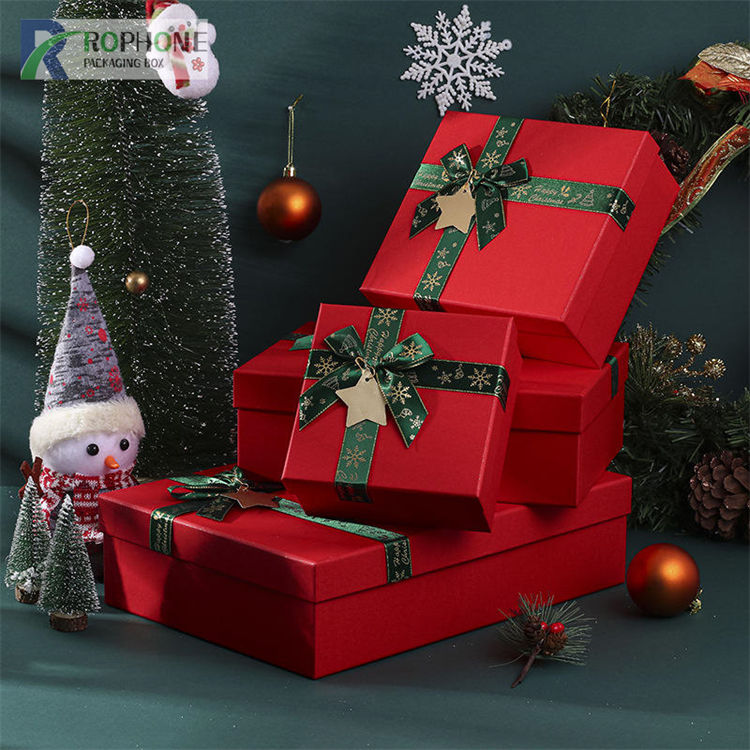kotak hadiah natal paket datar